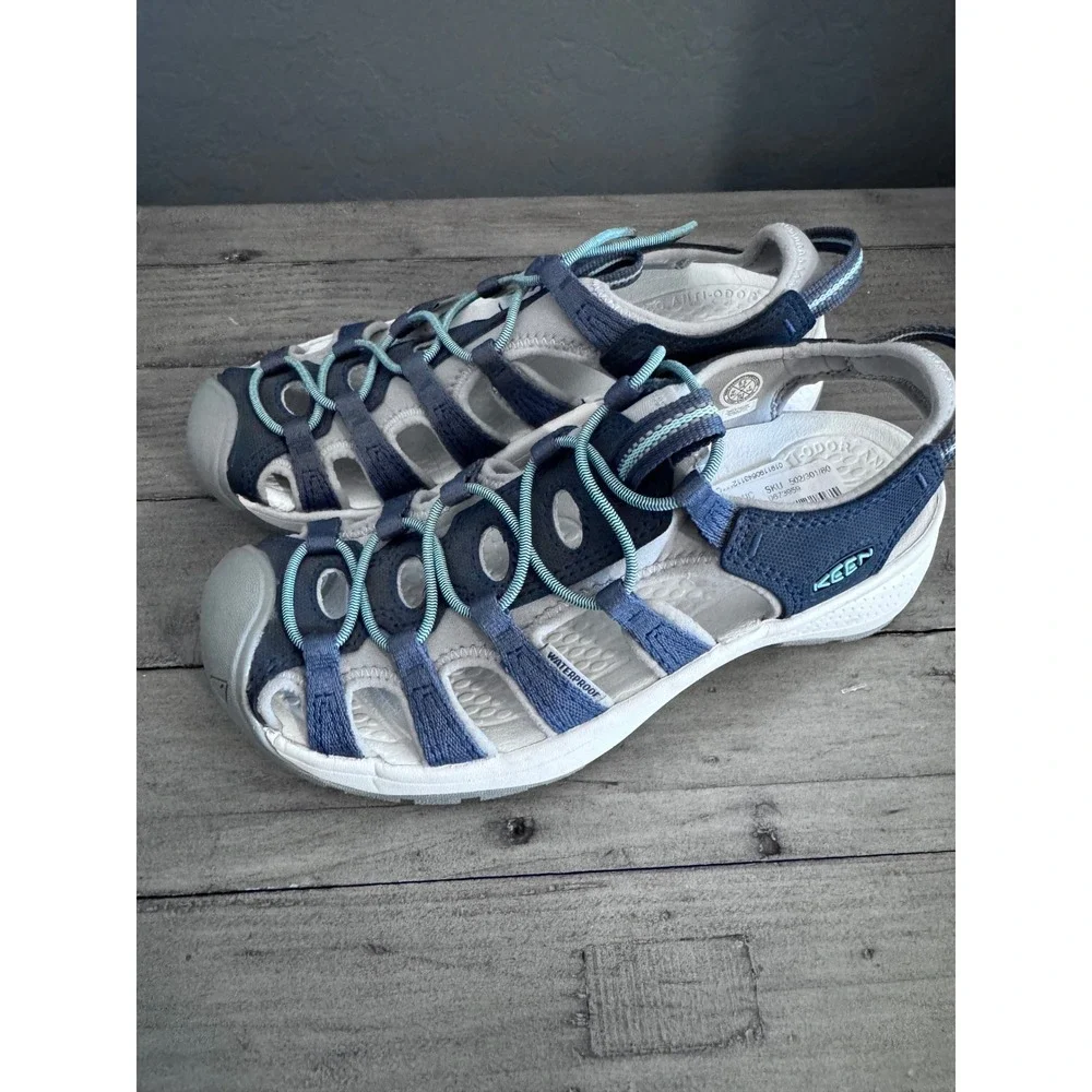 Keen Astoria West sandals in the color Navy / Beveled Glass Size‎ 6.5